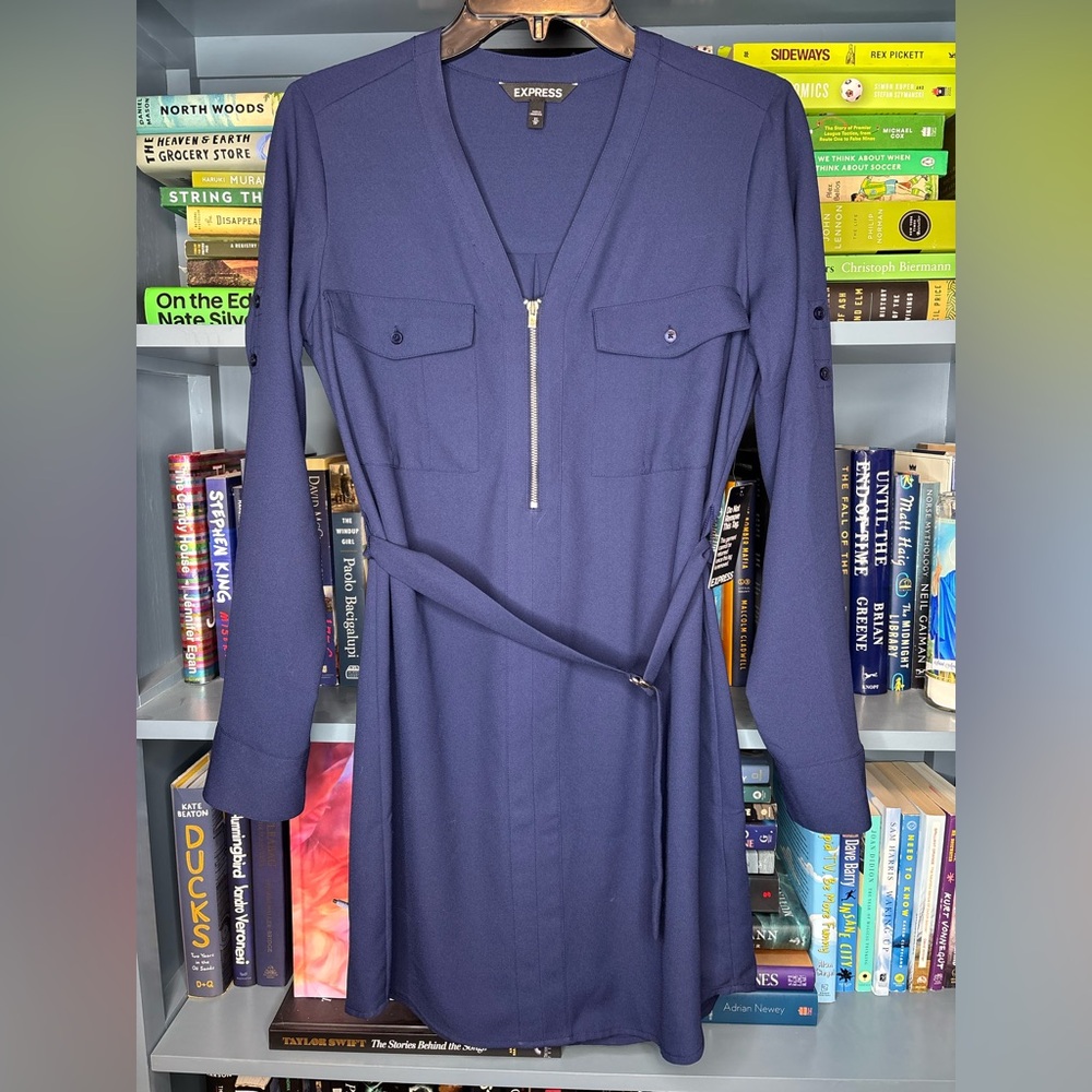 Express Navy Blue Dress